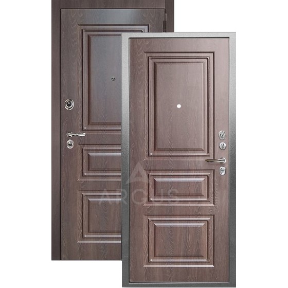 Входная дверь «АРГУС»: ДА-94 (2П) СКИФ ШОКОЛАД / МДФ СКИФ ШОКОЛАД