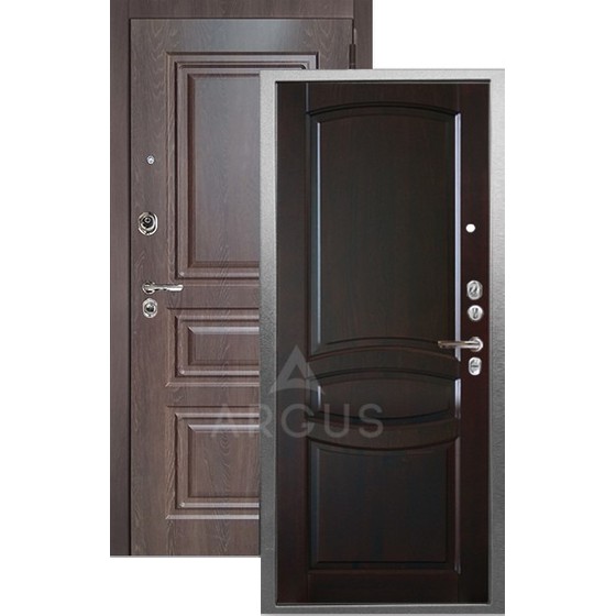 Входная дверь «АРГУС»: ДА-109 (2П) СРЕДНИЙ ОРЕХ / МДФ СКИФ ШОКОЛАД