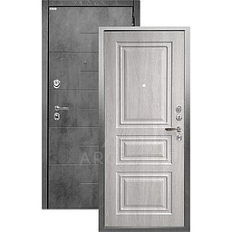Входная дверь «АРГУС»: «ДА-64» СКИФ (2П) грей филадельфия/МДФ Никсон бетон