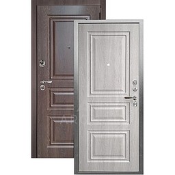 Входная дверь «АРГУС»: ДА-94 (2П) СКИФ ГРЕЙ / МДФ СКИФ ШОКОЛАД