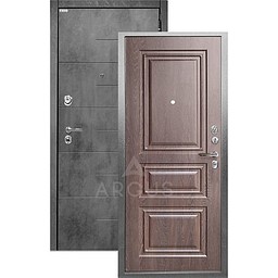 Входная дверь «АРГУС»: ДА-94 (2П) СКИФ ШОКОЛАД / МДФ НИКСОН БЕТОН