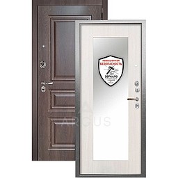 Входная дверь «АРГУС»: ДА-96 (2П) МИЛЛИ БЕЛЫЙ ЯСЕНЬ / МДФ СКИФ ШОКОЛАД