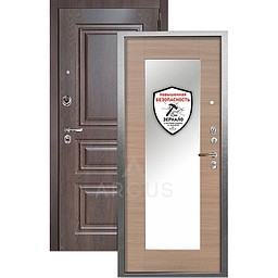 Входная дверь «АРГУС»: ДА-106 (2П) СВЕТЛЫЙ ГОРИЗОНТ / МДФ СКИФ ШОКОЛАД