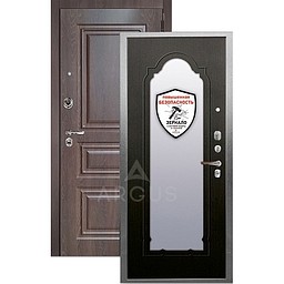 Входная дверь «АРГУС»: ДА-96 (2П) ПРАГА ВЕНГЕ ТИСНЕНЫЙ / МДФ СКИФ ШОКОЛАД
