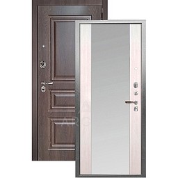 Входная дверь «АРГУС»: ДА-106 (2П) КРЕМ / МДФ СКИФ ШОКОЛАД