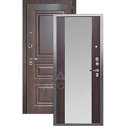 Входная дверь «АРГУС»: ДА-106 (2П) ШОКОЛАД / МДФ СКИФ ШОКОЛАД