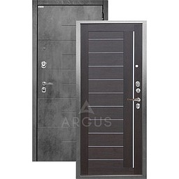 Входная дверь «АРГУС»: «ДА-67» ДИАНА (2П) вельвет/МДФ Никсон бетон