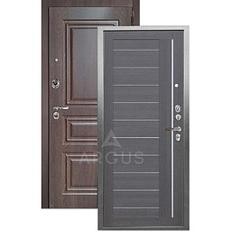 Входная дверь «АРГУС»: «ДА-67» ДИАНА (2П) лунная ночь/МДФ Скиф шоколад