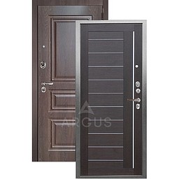 Входная дверь «АРГУС»: «ДА-67» ДИАНА (2П) вельвет/МДФ Скиф шоколад