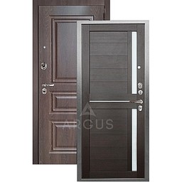 Входная дверь «АРГУС»: «ДА-67» МИРРА (2П) вельвет/МДФ Скиф шоколад