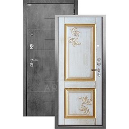 Входная дверь «АРГУС»: ДА-108 (2П) ФЛАВИЯ / МДФ НИКСОН БЕТОН