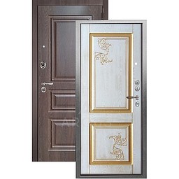 Входная дверь «АРГУС»: ДА-108 (2П) ФЛАВИЯ / МДФ СКИФ ШОКОЛАД