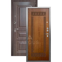 Входная дверь «АРГУС»: ДА-98 (2П) ПЕТРА ДУБ ЗОЛОТОЙ / МДФ СКИФ ШОКОЛАД