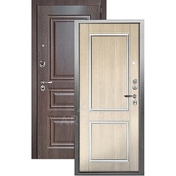 Входная дверь «АРГУС»: ДА-98 (2П) РОМЕО КАПУЧИНО / МДФ СКИФ ШОКОЛАД
