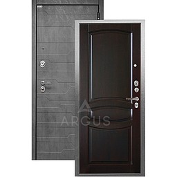 Входная дверь «АРГУС»: ДА-109 (2П) СРЕДНИЙ ОРЕХ / МДФ КОРТО БЕТОН