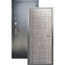 Входная дверь «АРГУС»: ДА-104 КОРТО ГРЕЙ / АНТИК СЕРЕБРО