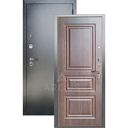 Входная дверь «АРГУС»: ДА-104 СКИФ ШОКОЛАД / АНТИК СЕРЕБРО