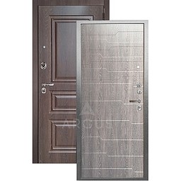 Входная дверь «АРГУС»: ДА-94 (2П) КОРТО ГРЕЙ / МДФ СКИФ ШОКОЛАД