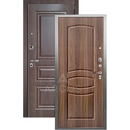Входная дверь «АРГУС»: ДА-94 (2П) МОНАКО КОНЬЯК / МДФ СКИФ ШОКОЛАД