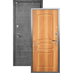 Входная дверь «АРГУС»: ДА-104 (2П) МОНАКО ОРЕХ / МДФ КОРТО БЕТОН