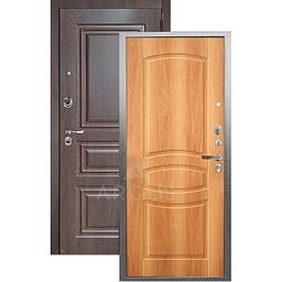 Входная дверь «АРГУС»: ДА-94 (2П) МОНАКО ОРЕХ МИЛАНСКИЙ / МДФ СКИФ ШОКОЛАД
