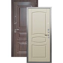 Входная дверь «АРГУС»: ДА-94 (2П) МОНАКО БЕЛЫЙ ЯСЕНЬ / МДФ СКИФ ШОКОЛАД