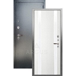 Входная дверь «АРГУС»: «ДА-65» ДУЭТ белый ясень/белое стекло