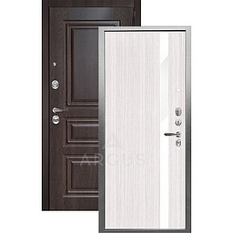 Входная дверь «АРГУС»: ДА-105 (2П) СОЛО ЯСЕНЬ ИЗАБЕЛЬ / МДФ СКИФ ШОКОЛАД