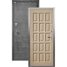 Входная дверь «АРГУС»: ДА-94 (2П) ШОКОЛАД ВЕНГЕ СВЕТЛЫЙ / МДФ КОРТО БЕТОН