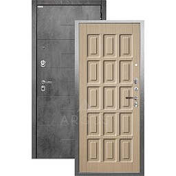 Входная дверь «АРГУС»: ДА-104 (2П) ШОКОЛАД СВЕТЛЫЙ / МДФ НИКСОН БЕТОН