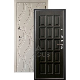 Входная дверь «АРГУС»: ДА-104 (2П) ШОКОЛАД ВЕНГЕ / МДФ АНХЕЛЬ СИЛК МАКАДАМИЯ