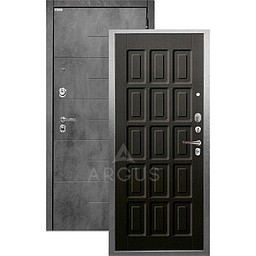 Входная дверь «АРГУС»: ДА-104 (2П) ШОКОЛАД ВЕНГЕ / МДФ НИКСОН БЕТОН