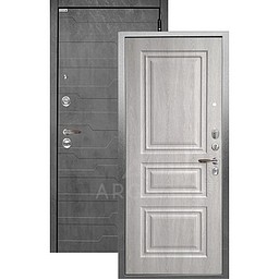 Входная дверь «АРГУС»: «ДА-64» СКИФ (2П) грей филадельфия/МДФ Корто бетон