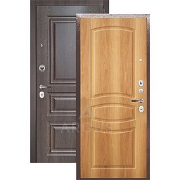 Входная дверь «АРГУС»: «ДА-24» МОНАКО ОРЕХ / МДФ СКИФ ШОКОЛАД