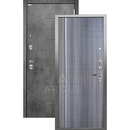 Входная дверь «АРГУС»: «ДА-65» МУЛЬСАН (2П) керамика/МДФ Никсон бетон