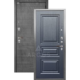 Входная дверь «АРГУС»: «ДА-64» СКИФ (2П) роял вуд синий/МДФ Корто бетон