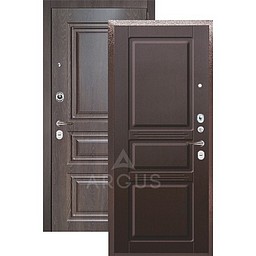 Входная дверь «АРГУС»: «ДА-24» САБИНА МАХАГОН / МДФ СКИФ ШОКОЛАД