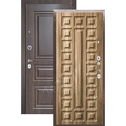 Входная дверь «АРГУС»: «ДА-24» СЕНАТОР ОРЕХ / МДФ СКИФ ШОКОЛАД