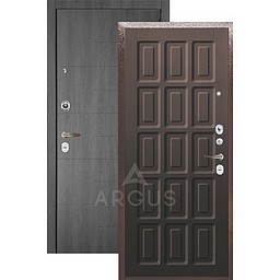 Входная дверь «АРГУС»: «ДА-24» ШОКОЛАД ВЕНГЕ / МДФ НИКСОН ГРАФИТ