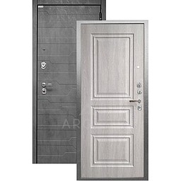 Входная дверь «АРГУС»: ДА-104 (2П) СКИФ ГРЕЙ / МДФ КОРТО БЕТОН