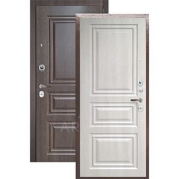Входная дверь «АРГУС»: «ДА-24» СКИФ КРЕМ / МДФ СКИФ ШОКОЛАД